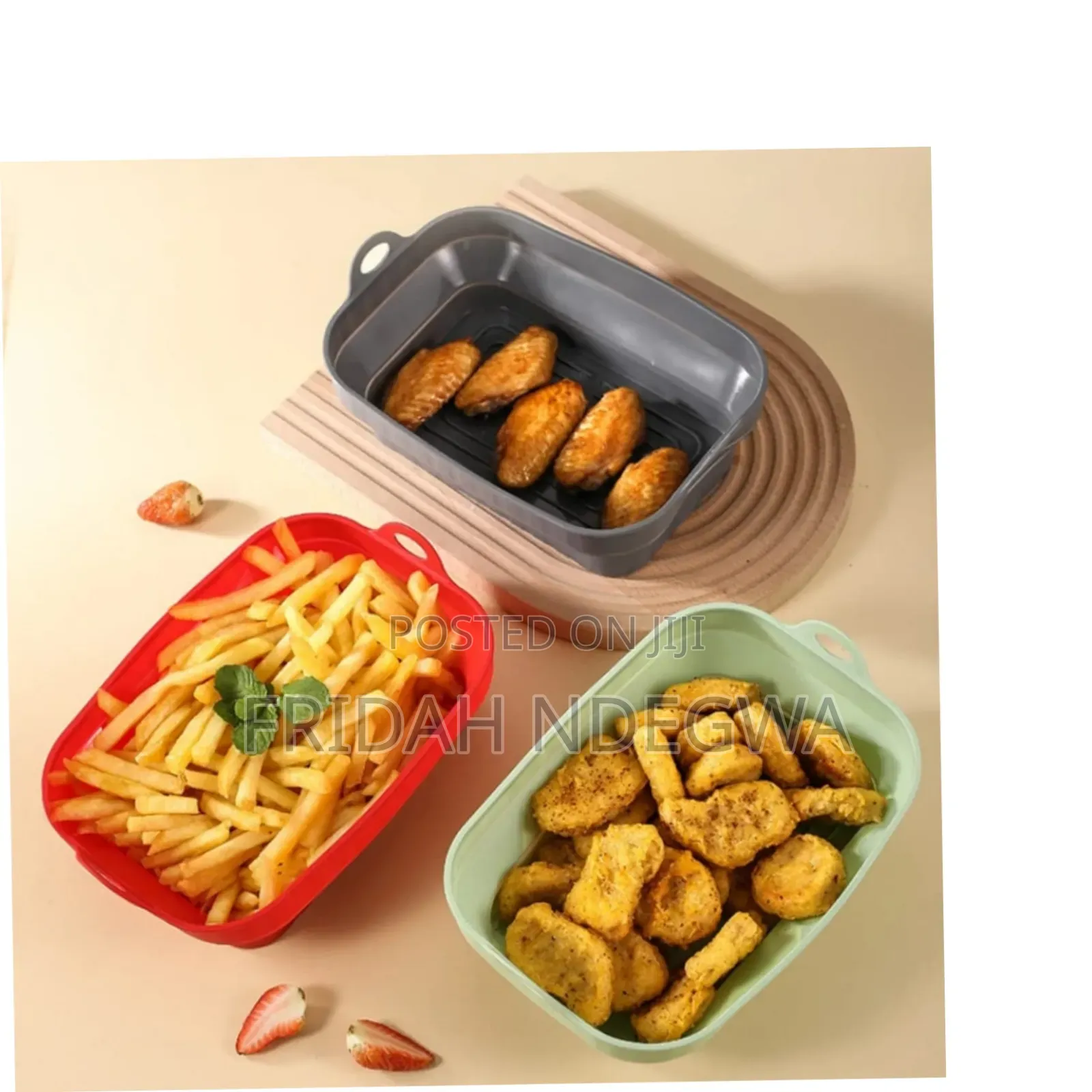 Rectangular Silicone Air Fryer Liner
