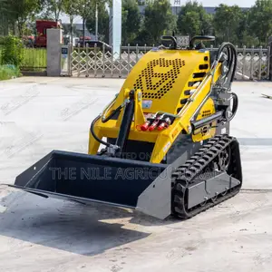 Mini Tracked Loader, Skid Steer Front-End Loader With Attachments