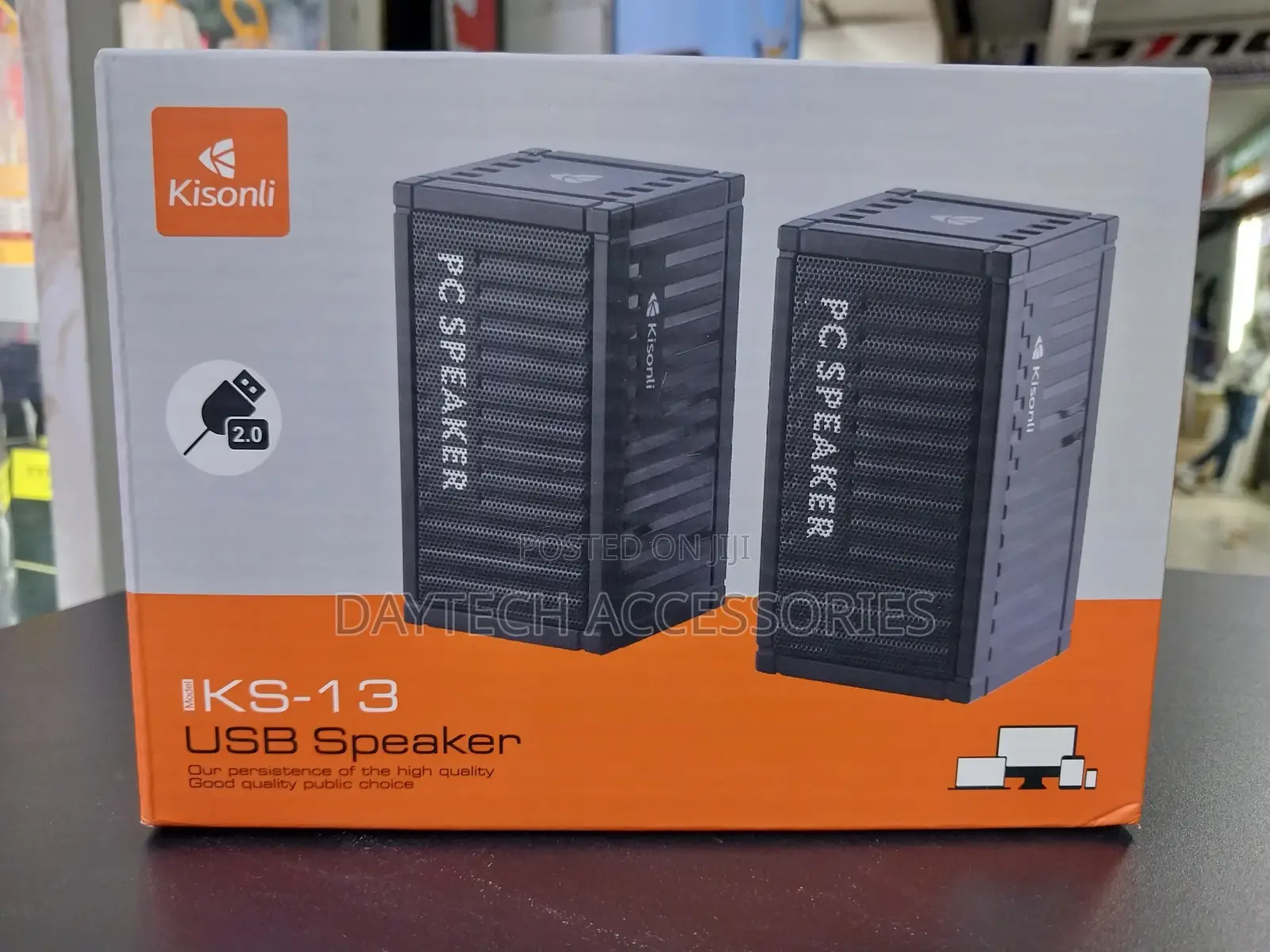 Kisonli Desktop/Laptop Speakers Ks-13 - Black