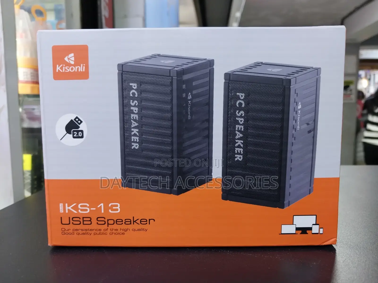 Kisonli Desktop/Laptop Speakers Ks-13 - Black