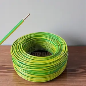 1.5mm Yellow Green Electrical Cable Pvc Insulated Solid Wire