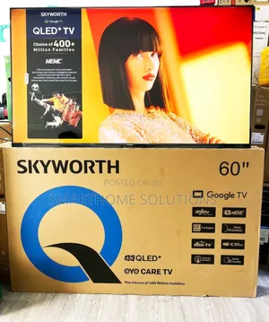Skyworth 60" Inch Smart Tv Qled Google Tv Frameless Tv