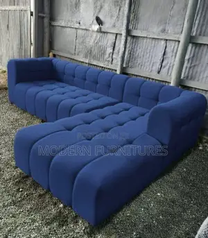 Classy Blue Bubble L Sofa