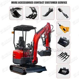 1.2-Ton Mini Tracked Excavator for Agricultural or Construction Use