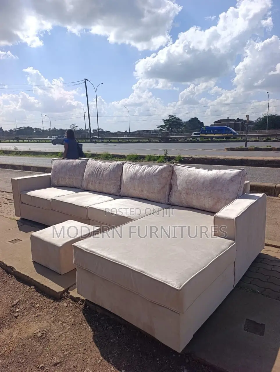 7 Seater L Sofa