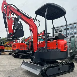 Small Tracked Excavator, Equipped With Various Attachments, 1.2 Tons