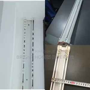 Double Rail White Curtain Rail