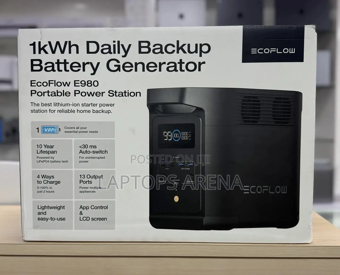 Ecoflow E 980 1000w 1kwh Portable Power Station Plus Gift