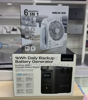 Ecoflow E 980 1000w 1kwh Portable Power Station Plus Gift