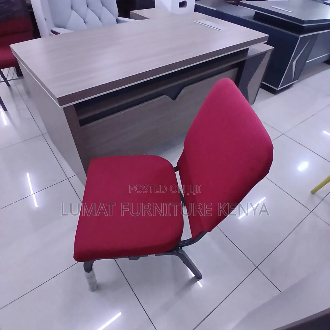 Red Leather Guest Seat
