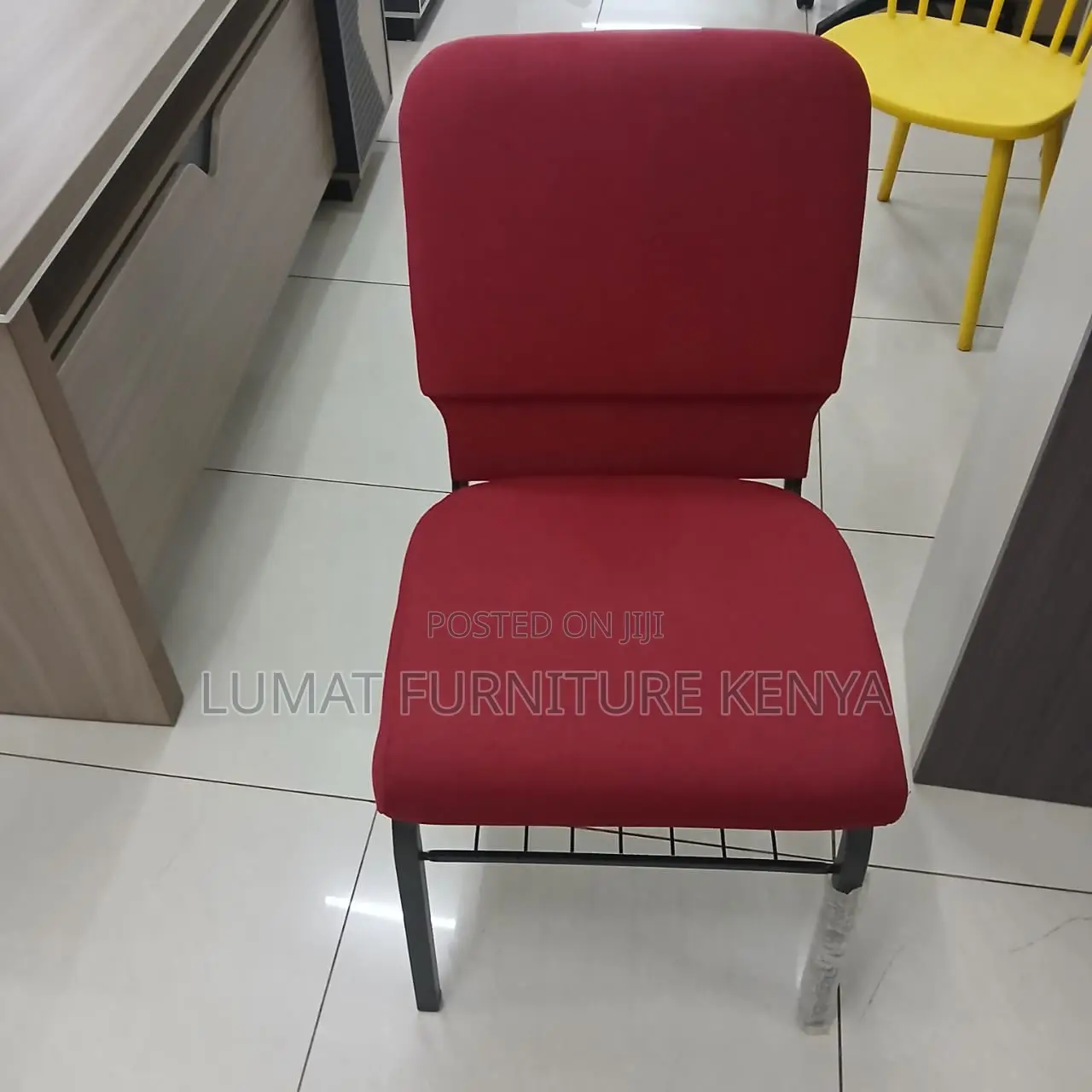 Red Leather Guest Seat