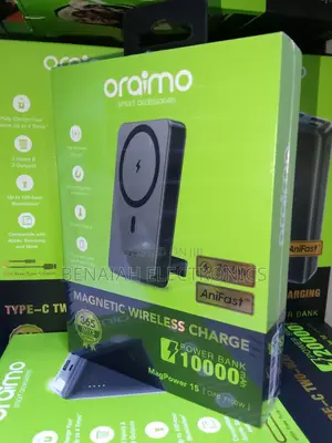 10000mah Magnetic Wireless Charge Powerbank 22.5 v Quick Charge Oraimo