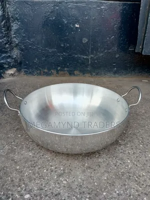 Aluminium Heavy Duty Deep Karai/Deep Frying Pan/Deep Pan