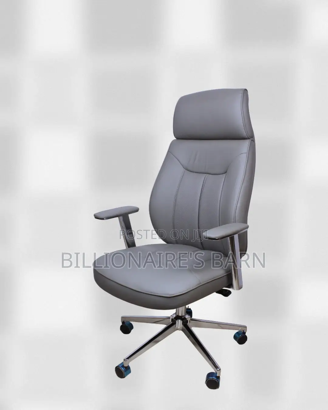 Executive Grey Minimal Leather | Nairobi Delivery Guaranteed