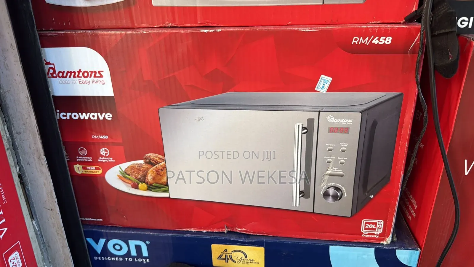 Ramtons 20 Liters Digital Microwave Glass Door- Rm/458
