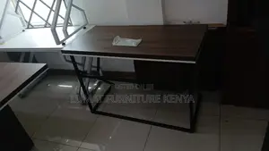 Elegant Natural Wood Finish Office Table