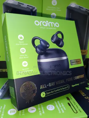 Oraimo Earbuds Stylish Clip on Design for Comfortability