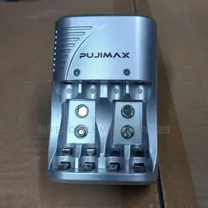 Pujimax 4 Slot Rechargeable Battery Charger for Aa Aaa and 9v Cells