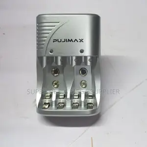Pujimax Smart Charger 4 Slots for Aa Aaa 9v Rechargeable Batteries