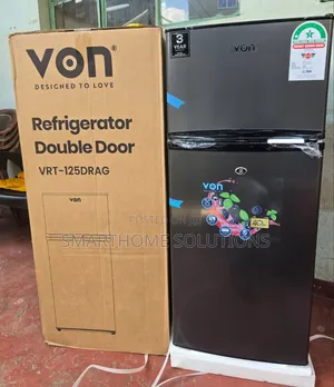125l Von Double Door Fridge