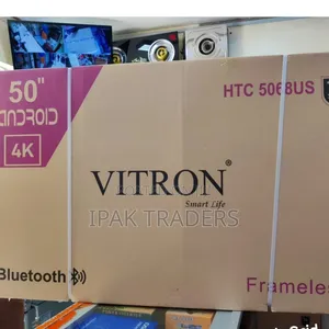 Vitron 50" Inch Uhd Frameless Android Tv 1.5gb Ram,Bluetooth
