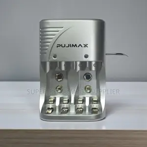 Pujimax Intelligent Charger 4 Slots for Aa Aaa 9v Rechargeable Use
