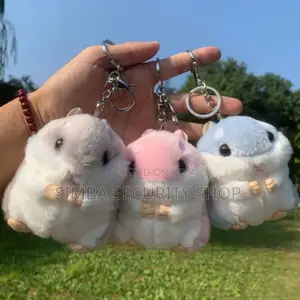Plush Hamster 3d Keychain Keyholder Doll Bag Pendant Cute Gift Women