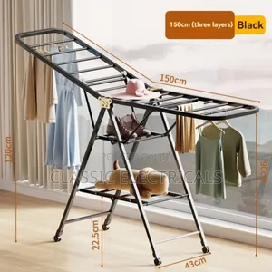 Metallic Cloth Rack With Wheels,Quality and Strong
