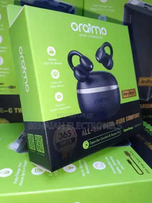 Oraimo Earbuds Stylish Clip on Design Bass Boost Quality Music