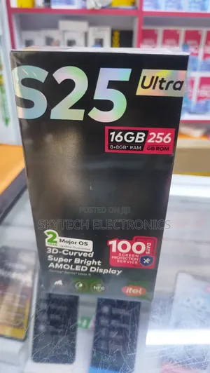 New Itel S25 Ultra 256 GB Black
