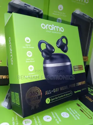 Oraimo Earbuds ,Pure Comfort for All Day Wear,Bass Boost Stylish