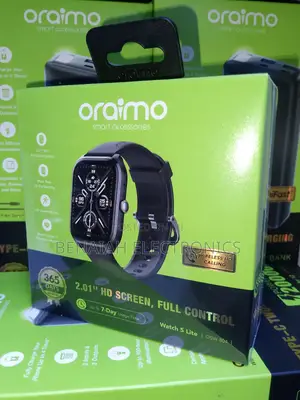 Oraimo Smart Watch Wireless Hd Calling 2.01 Hd Screen