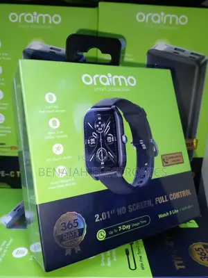 Oraimo Smart Watch 2.01" Full Hd Touch Screen 105 Sports Mode
