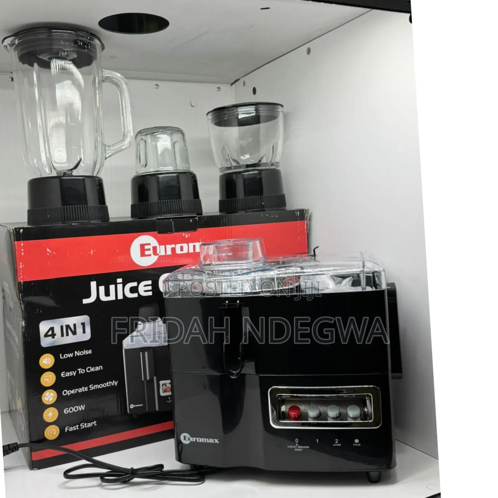 Euromax 4 in 1 Food Processor 600w