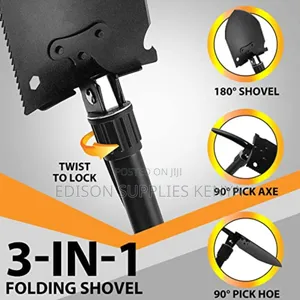 Folding Shovel Foldable Spade Camping Pick Axe Hoe Gardening Trowel