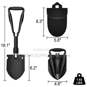 Folding Shovel Foldable Spade Camping Pick Axe Hoe Gardening Trowel