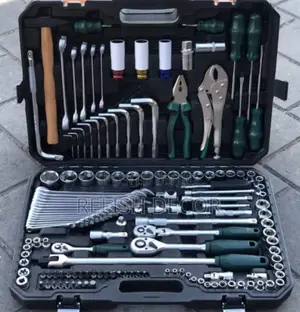 144pc Professional 1/2 1/4" 3/8" Rachet Socket Set Box Spanner