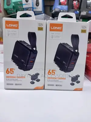 Ldnio Q2618 Gan 65w Universal All-in-One Travel Adapter