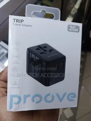 The Proove Trip 20w Travel Adapter.