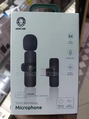 Green Lion Solo Wireless Microphone 3 Plugs
