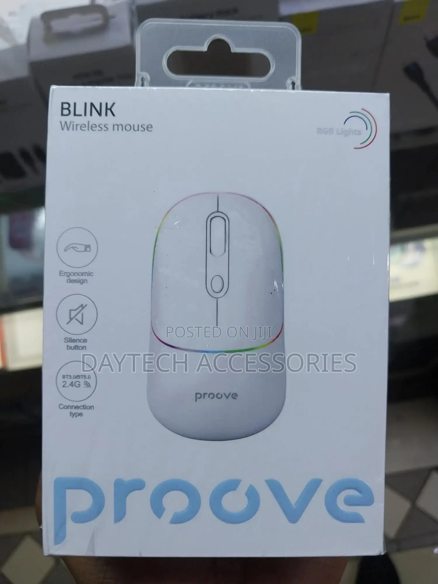Proove Blink Wireless White Mouse.