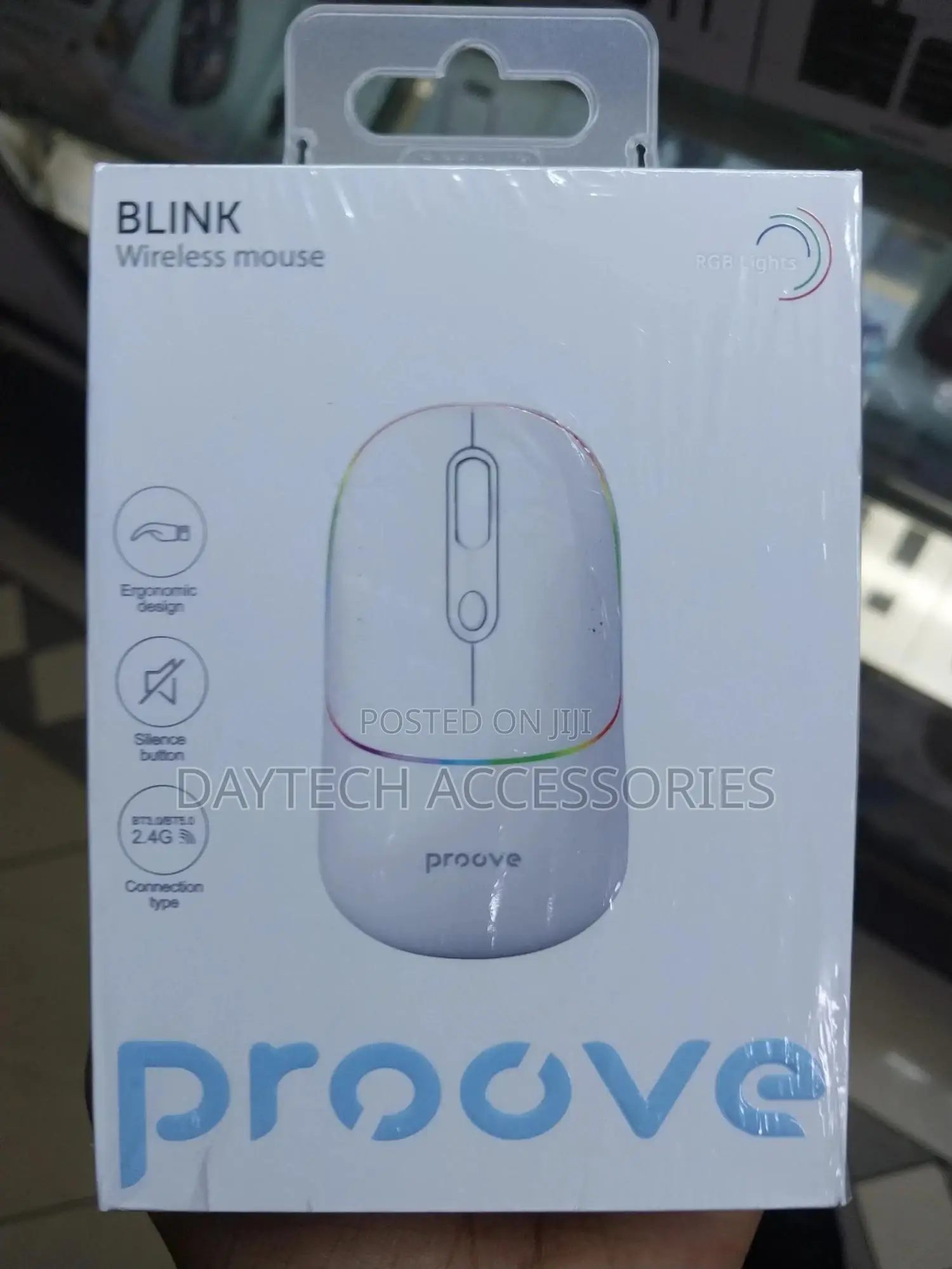 Proove Blink Wireless White Mouse.