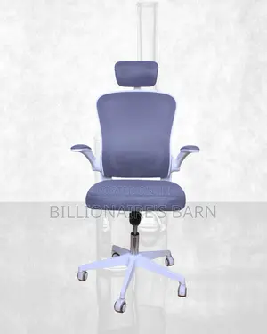 Breathable Breathable White Office Ergonomic Chair|Comfort Meets Style