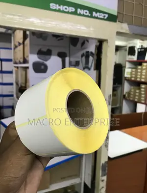 57mm by 40mm Barcode Stickers Roll – 500 Pieces Adhesive Labels