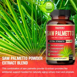 Saw Palmetto Extra Strength--Prostate Hair Growth Support 120 PCS