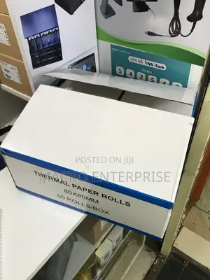 80mm by 80mm Thermal Roll – 50 Pieces Box for Pos Receipt Printing