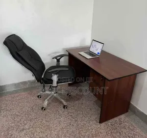 Leather Office Chairs and Computer Table