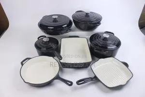 11pc Cast Iron Enamel Cookware Set