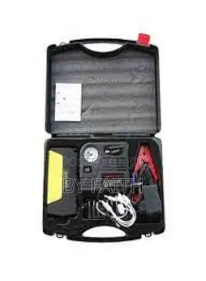 High-Power Multi-Function Jump Starter Kit–Power Bank, Air Compressor,
