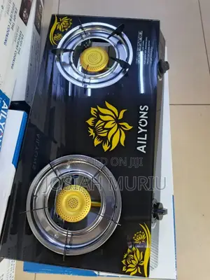 Modern Ailyons Glass Top 2-Burner Gas Stove – Compact Durable